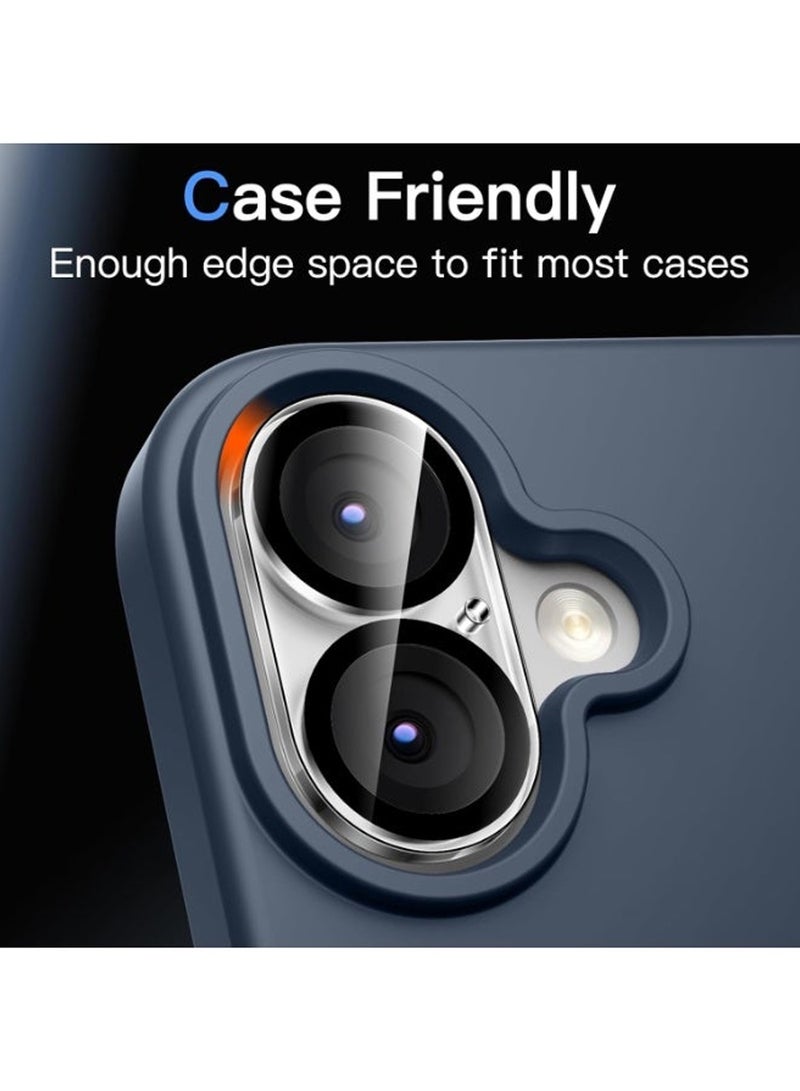 for iPhone 17 Tempered Glass Camera Protector, for iPhone 17 Air Camera Lens Protector, HD Camera Accessories, 9H Hardness Anti-Scratch Screen Cover, Case Friendl [Not Affect Night Shots] - Image 5